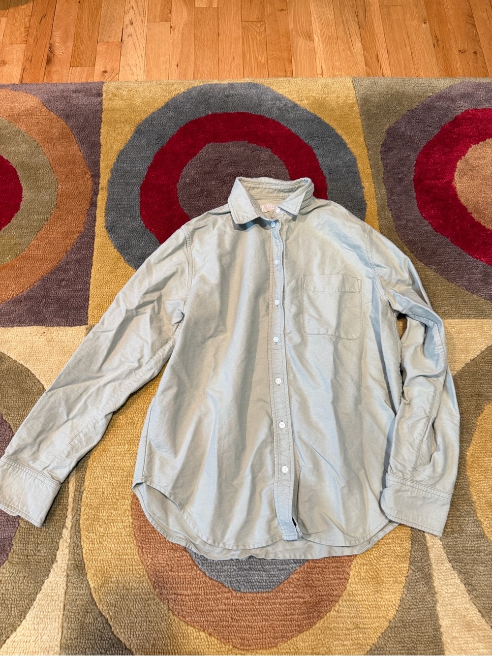 Everlane Canvas Organic Cotton Light Green Sage Button Up Shirt Women’s Size 6